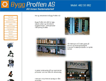 Tablet Screenshot of bygg-proffen.no